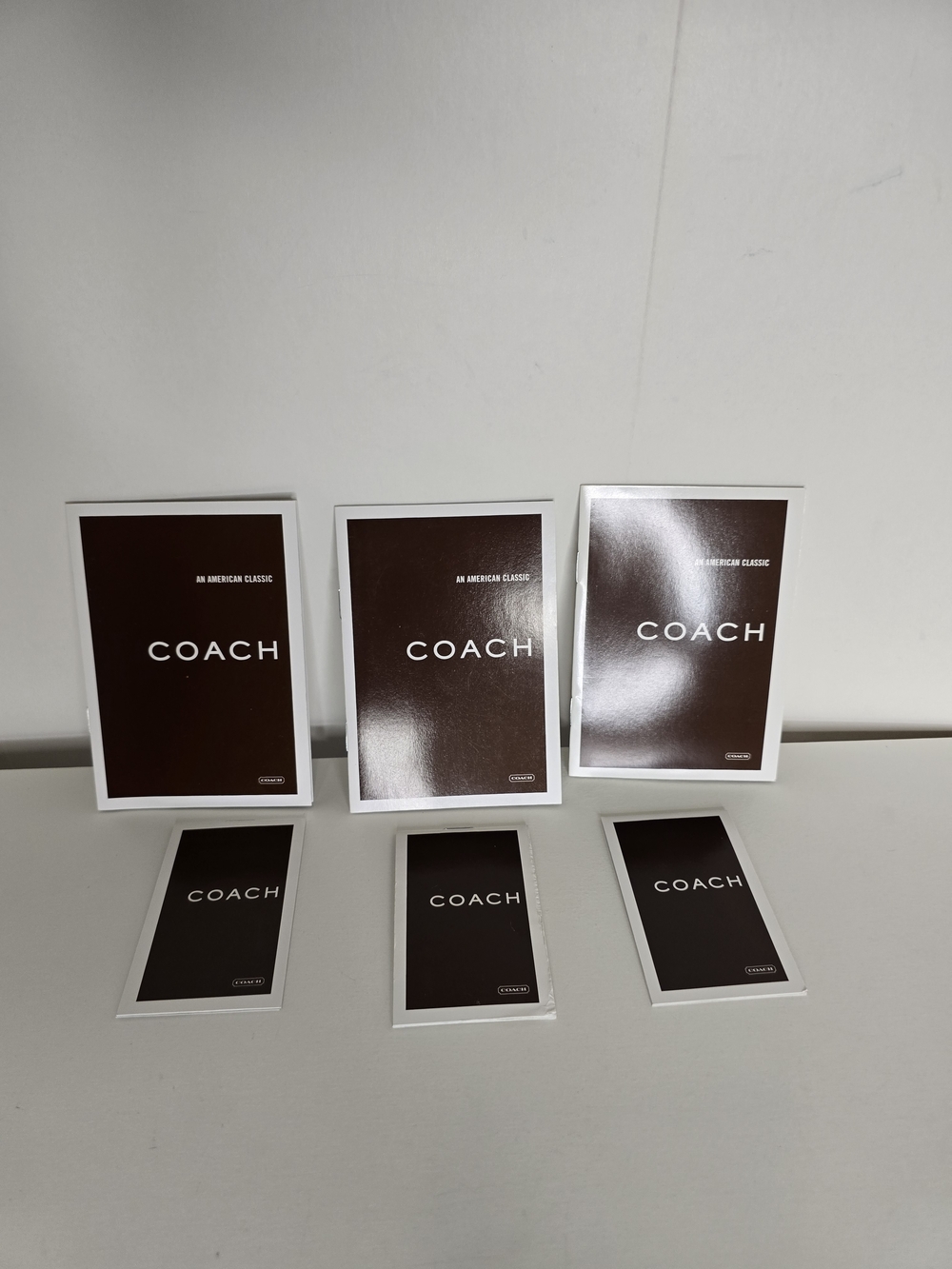 Coach Brown Branded Cards - Set of 6